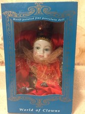 world of clowns porcelain doll